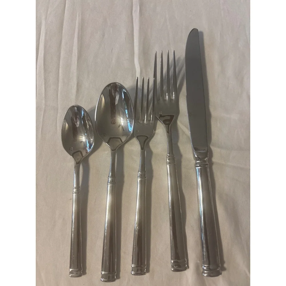 Fortessa‎ Flatware Set Unisex 5 Piece  Lucca 18/10 Stainless Steel